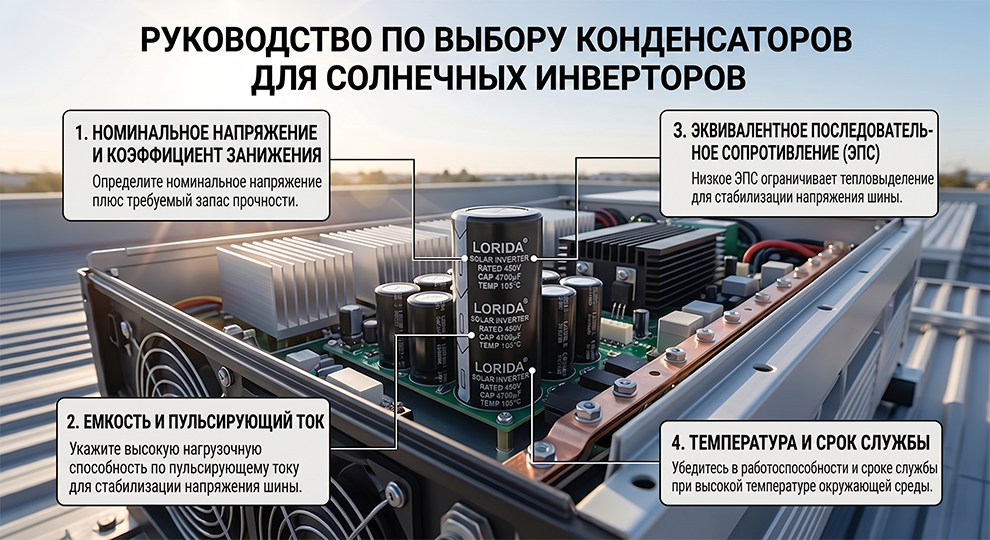 Руководство по выбору конденсаторов для солнечного инвертора