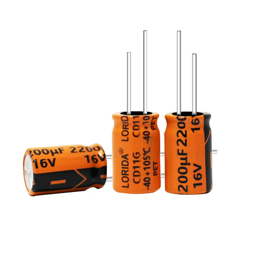 2200μF 16V Radial Aluminum Electrolytic Capacitor