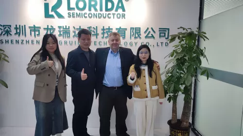 Visit of Romanian customers on Women's Day-Discuss the design optimization scheme of inverter motherboard components together.